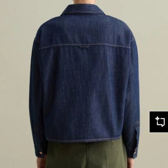 Piombo Woman's Utility Denim Jacket Check Exact Measurements for Correct size - Picture 2 of 14